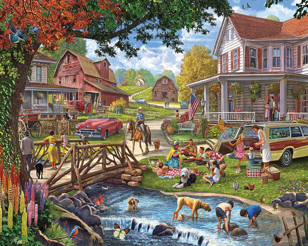 Family Picnic (1992pz) - 1000 Piece Jigsaw Puzzle