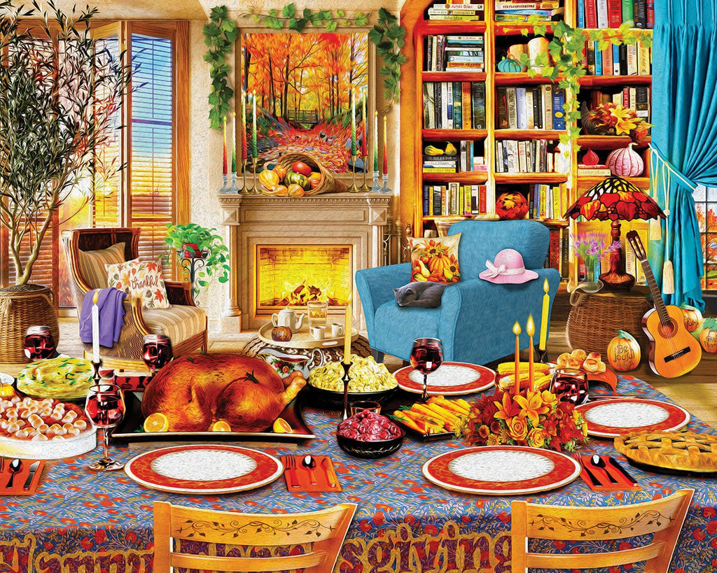 Thanksgiving Day (2000pz) - 1000 Piece Jigsaw Puzzle