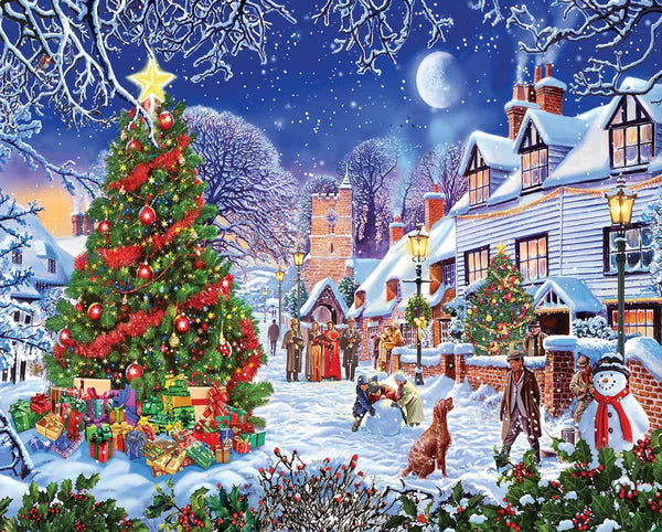 1000 Piece Jigsaw Puzzle - Rockefeller Christmas – White Mountain Puzzles